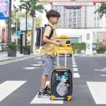 Space Theme Kids Hardshell Suitcase with Wheels