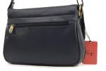 Gigi Leather Flap Crossbody Bag - Dark Blue/Navy