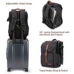 BAGSMART Anti-Theft Camera Backpack with Laptop Compartment