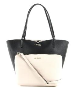 GUESS Damen Alby Toggle Tote in Black/Stone
