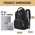 Stylish Women's Laptop Backpack, Waterproof Business Bag