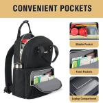 Stylish Women's Laptop Backpack, Waterproof Business Bag