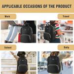 Stylish Women's Laptop Backpack, Waterproof Business Bag