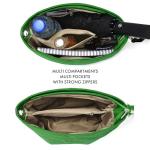 Woodland Leathers Genuine Leather Italian Shoulder Bag, Black