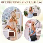 RAVUO Vegan Leather Crossbody Shoulder Bag - Brown