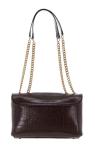 Brown Guess Nell Croc Designer Satchel for Women