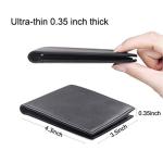 Men's Slim Genuine Leather RFID Blocking Wallet by Hoobest
