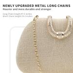 Elegant Sequin Clutch Evening Bag Gold Sparkle Party