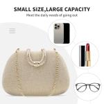 Elegant Sequin Clutch Evening Bag Gold Sparkle Party