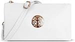 White Crossbody Designer Clutch Handbag for Women