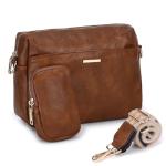 VX VONXURY Small Vegan Leather Convertible Crossbody Handbag