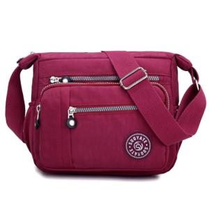 YYW Casual Cross Body Bag for Shopping and Hiking (Red)