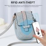 MUIIKOLA Grey Crossbody Phone Bag, Women's Touchscreen Purse