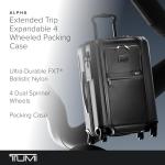 TUMI Alpha 3 Extended Trip Black Wheeled Suitcase