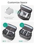 BAGSMART Camera Shoulder Bag, Grey, Anti-Shock, Waterproof
