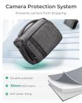 BAGSMART Camera Shoulder Bag, Grey, Anti-Shock, Waterproof