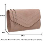 SWANKYSWANS Samantha Nude Clutch for Women, One Size