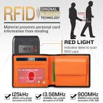 TEEHON® Carbon Fibre Leather Mens Wallet with RFID Blocking