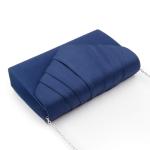 Milisente Suede Evening Clutch Crossbody Bag (Blue)