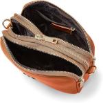 Brown Genuine Leather Crossbody Bag with Adjustable Strap