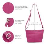 Woodland Leather Damen Designer Handtasche - Schwarzes Echtleder