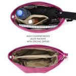 Woodland Leather Damen Designer Handtasche - Schwarzes Echtleder