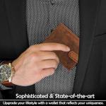 Genuine Leather Men's RFID Blocking Bifold Wallet