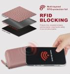 Chic RFID Blocking Designer Wallet: Stylish Accordion for Women