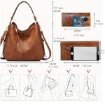 Black Leather Handbag Set with Purse and Card Bag