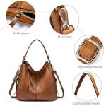 Black Leather Handbag Set with Purse and Card Bag