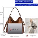 Black Leather Handbag Set with Purse and Card Bag