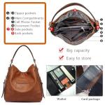 Black Leather Handbag Set with Purse and Card Bag