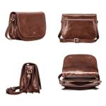 Maxwell Scott Women's Leather Medium Saddle Handbag | MedollaM