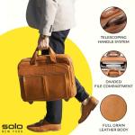 Leather Walker Laptop Bag: Chic & Functional