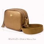 LeahWard Genuine Soft Italian Leather Crossbody Shoulder Handbag