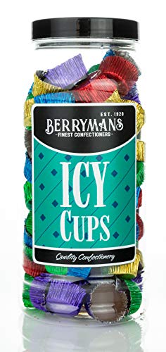 Original Chocolate Icy Cups Retro Sweets Gift Jar By Berrymans Sweet Shop - Classic Sweets, Traditional Taste.