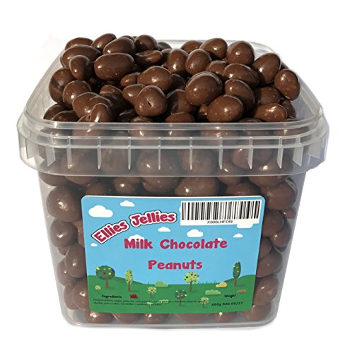 Ellies Jellies® Milk Chocolate Peanuts 680g Square Tub