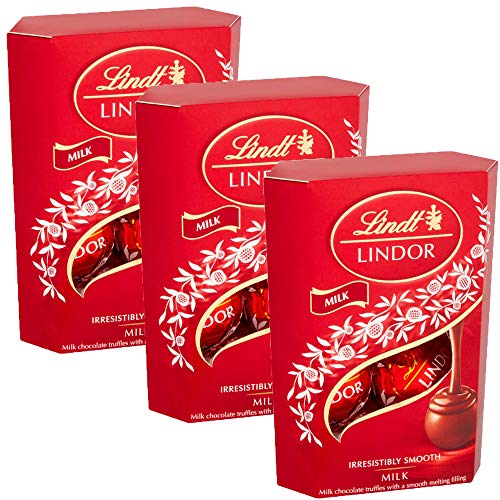 Lindt Milk Chocolate Truffles 3 x 200g Melting Sweets Snack Seasonal Gift Present