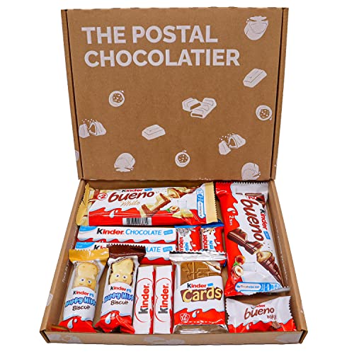 Kinder Chocolate Gift Box Hamper, Letter Box Friendly, Perfect for Presents, Surprises and Special Occasions, Kinder Bueno, Happy Hippo, Kinder Cards, Kinder Mini