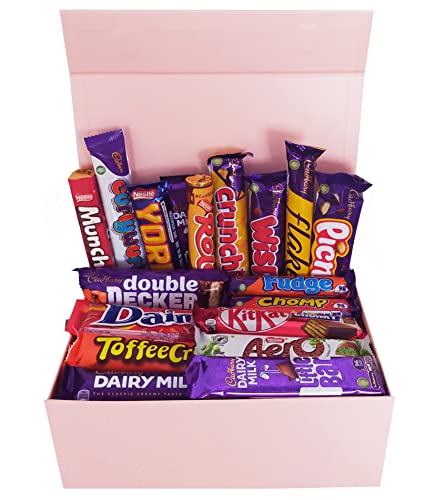Mega Luxury Chocolate Gift Box - Selection of Delicious Cadbury Chocolates in an Beautiful Pink Gift Box | Excellent Chocolate Gift for Women's Birthday, Chocolate Hamper for Women