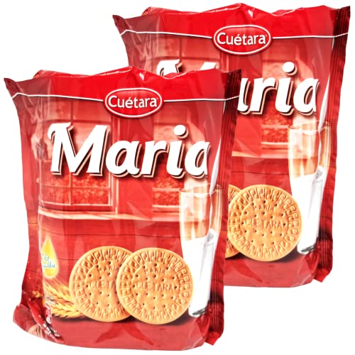 Cuetara Galletas Maria biscuits 800g (2 x 400g) - Spanish maria biscuits, snack for tea and coffee