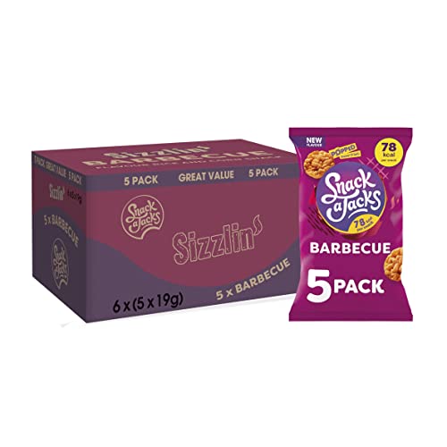 Snack a Jacks BBQ Crispies 5x19G (Case of 6), Purple