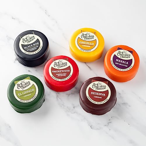 Cheshire Cheese Company No.1 Gift Box Selection (Pack & Send) - 6 x 200g Waxed Cheese Truckles