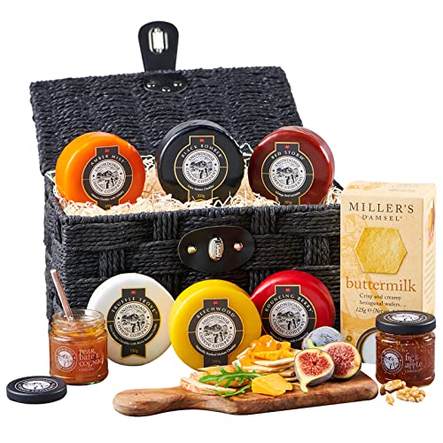 Snowdonia Cheese Company Indulgent Cheese Hamper | Gift Basket | 6 Award Winning Cheeses, Chutneys & Crackers | Delivered Chilled
