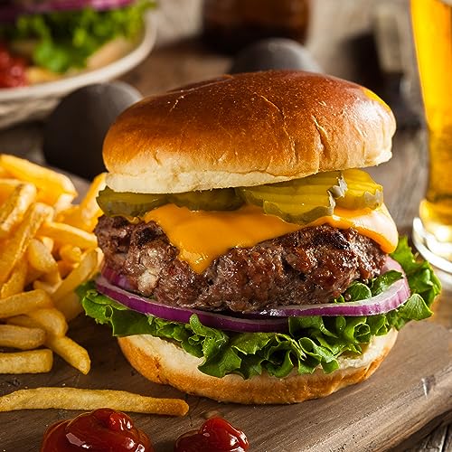 Urban Merchants Olive-Fed Wagyu Burgers, Gourmet Beef Burgers, Succulent, Tender and Full of Flavour, Made from British Wagyu Beef, Flash Frozen, Vacuum Packed 2 x 170g
