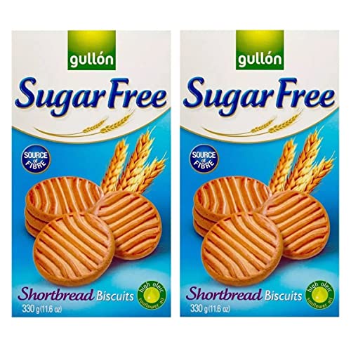 Gullon Sugar Free Shortbread Biscuits 330g (Pack of 2)
