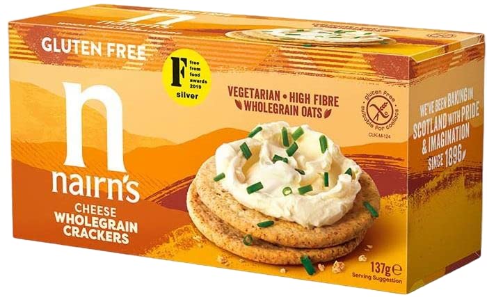 Nairn's PICK ANY 10 Gluten Free & Non-Gluten Free Oat Biscuits, Oatcakes, Crackers, Flatbreads. Flavours inc. Chocolate chip, cheese, fruit and seed, Stem Ginger, Mixed Berries, Salted Caramel Etc.