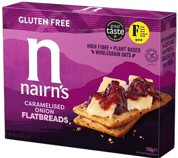 Nairn's PICK ANY 10 Gluten Free & Non-Gluten Free Oat Biscuits, Oatcakes, Crackers, Flatbreads. Flavours inc. Chocolate chip, cheese, fruit and seed, Stem Ginger, Mixed Berries, Salted Caramel Etc.