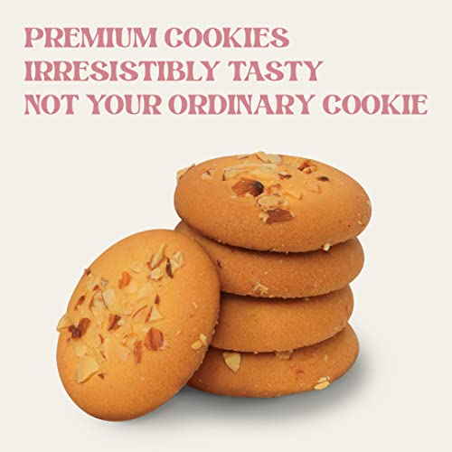 Cookies 200g - Pistachio, Almond, Cashew, Dry fruit, Fruit Jam - Variety Luxury Biscuits - Delicate biscuits for family and friends, The Food Supply (Honey Almond Cookies, Pack of 1)