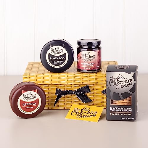 Best Sellers Cheese & Chutney Gift Box (Faux Wicker)